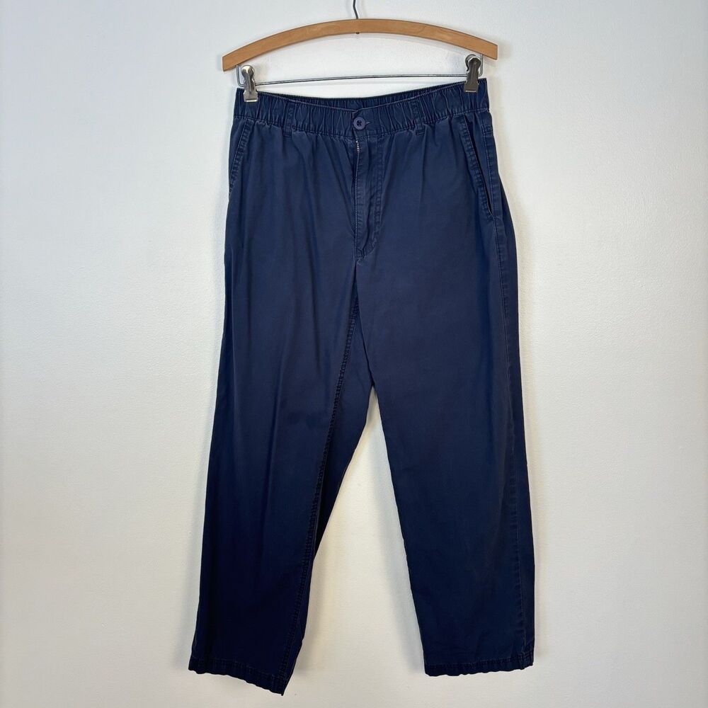 Orton Brothers Classic Comfort Cotton Pants Navy Blue Mens Size Small VT-77262